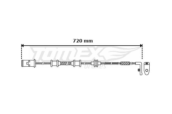 Tomex TX 30-39 Сигнализатор, износ тормозных колодок TX3039: Отличная цена - Купить в Польше на 2407.PL!