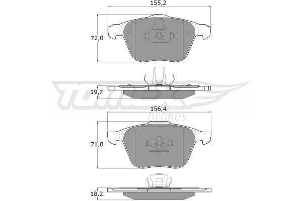 Tomex TX 17-74 Brake Pad Set, disc brake TX1774: Buy near me in Poland at 2407.PL - Good price!