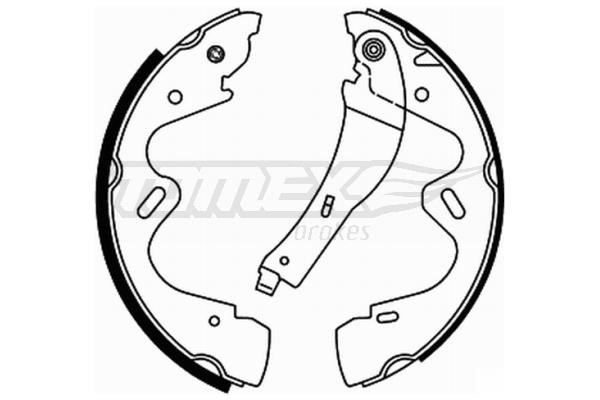 Tomex TX 22-01 Brake shoe set TX2201: Buy near me at 2407.PL in Poland at an Affordable price!