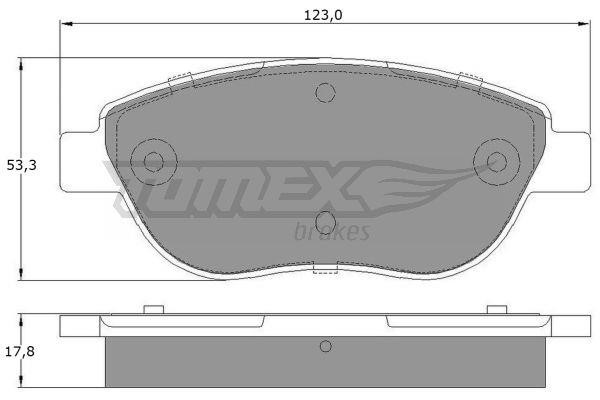 Tomex TX 12-483 Гальмівні колодки, комплект TX12483: Приваблива ціна - Купити у Польщі на 2407.PL!