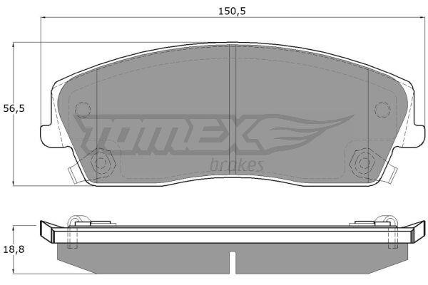 Tomex TX 19-18 Brake Pad Set, disc brake TX1918: Buy near me in Poland at 2407.PL - Good price!