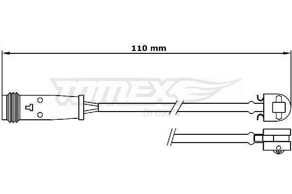 Tomex TX 31-17 Сигнализатор, износ тормозных колодок TX3117: Отличная цена - Купить в Польше на 2407.PL!