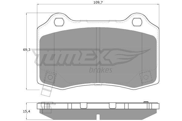 Tomex TX 18-81 Brake Pad Set, disc brake TX1881: Buy near me in Poland at 2407.PL - Good price!