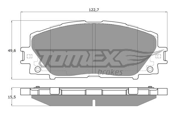 Tomex TX 19-35 Гальмівні колодки, комплект TX1935: Приваблива ціна - Купити у Польщі на 2407.PL!