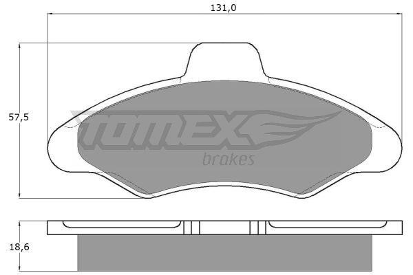 Tomex TX 10-82 Тормозные колодки дисковые, комплект TX1082: Отличная цена - Купить в Польше на 2407.PL!