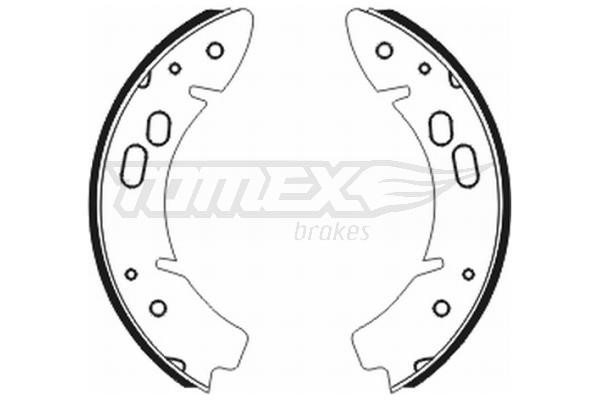 Tomex TX 20-14 Brake shoe set TX2014: Buy near me in Poland at 2407.PL - Good price!
