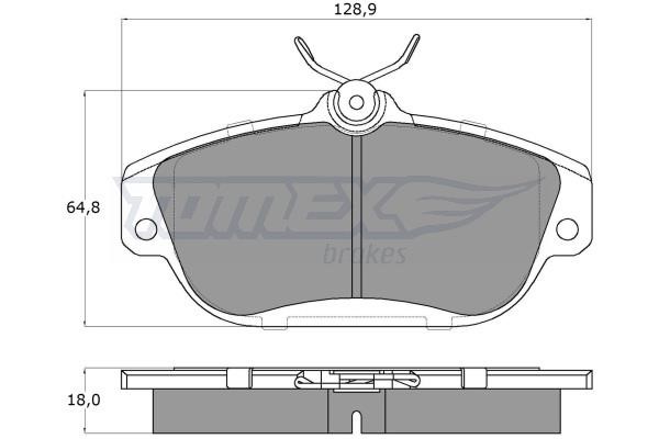 Tomex TX 14-01 Brake Pad Set, disc brake TX1401: Buy near me in Poland at 2407.PL - Good price!