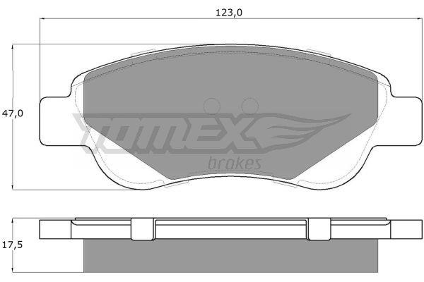 Tomex TX 14-37 Brake Pad Set, disc brake TX1437: Buy near me in Poland at 2407.PL - Good price!