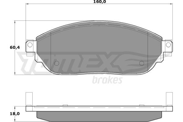 Tomex TX 17-04 Тормозные колодки дисковые, комплект TX1704: Отличная цена - Купить в Польше на 2407.PL!