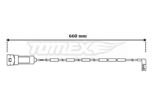 Tomex TX 30-93 Сигнализатор, износ тормозных колодок TX3093: Отличная цена - Купить в Польше на 2407.PL!
