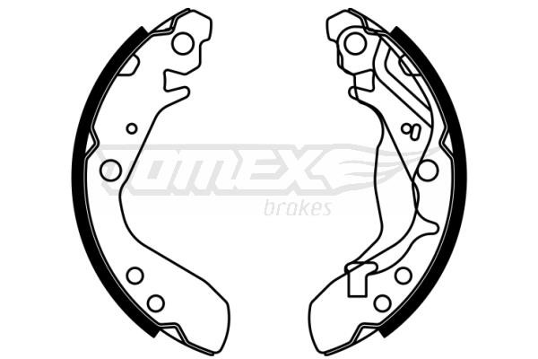 Tomex TX 23-01 Колодки тормозные барабанные, комплект TX2301: Отличная цена - Купить в Польше на 2407.PL!