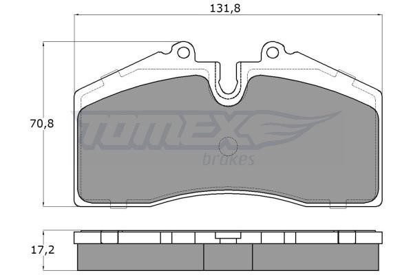 Tomex TX 18-01 Гальмівні колодки, комплект TX1801: Приваблива ціна - Купити у Польщі на 2407.PL!