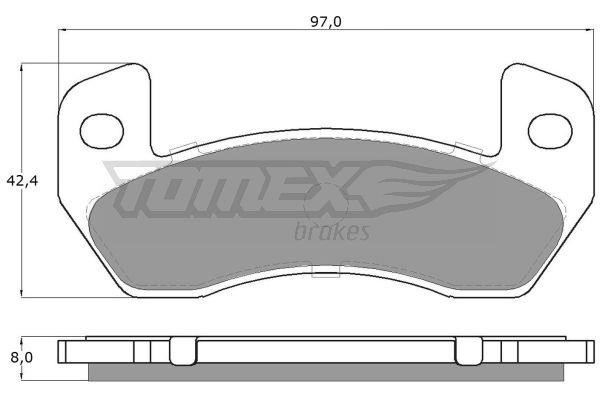 Tomex TX 18-83 Brake Pad Set, disc brake TX1883: Buy near me in Poland at 2407.PL - Good price!