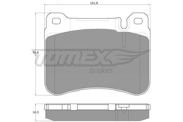 Tomex TX 16-20 Front disc brake pads, set TX1620: Buy near me at 2407.PL in Poland at an Affordable price!