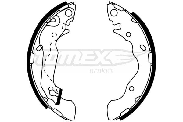 Tomex TX 22-05 Brake shoe set TX2205: Buy near me at 2407.PL in Poland at an Affordable price!