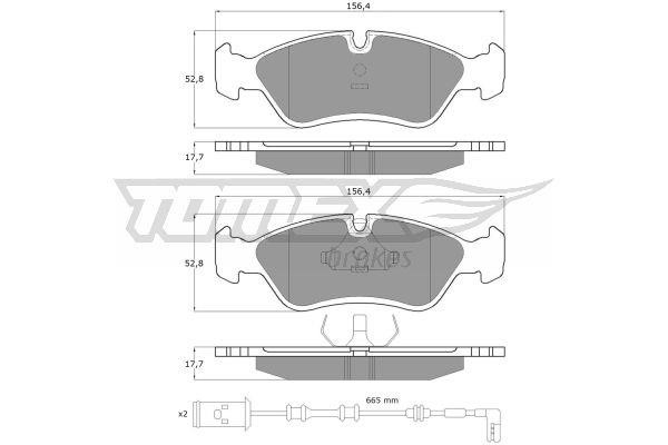 Tomex TX 10-682 Front disc brake pads, set TX10682: Buy near me in Poland at 2407.PL - Good price!