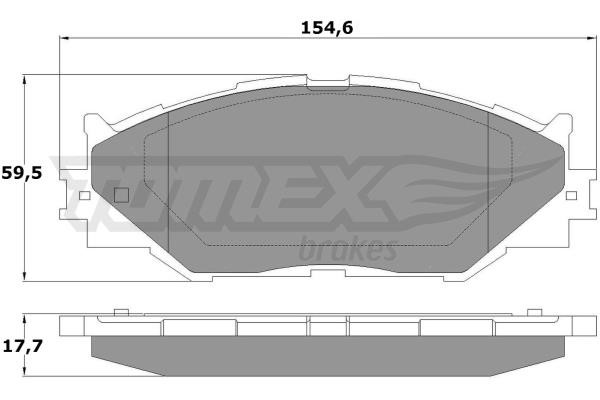 Tomex TX 17-62 Front disc brake pads, set TX1762: Buy near me in Poland at 2407.PL - Good price!