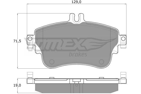 Tomex TX 18-07 Front disc brake pads, set TX1807: Buy near me in Poland at 2407.PL - Good price!