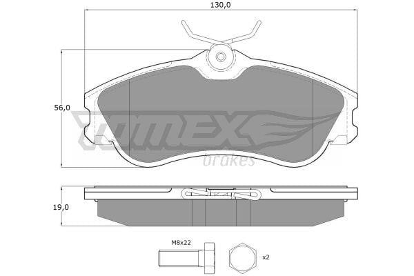Tomex TX 11-121 Brake Pad Set, disc brake TX11121: Buy near me in Poland at 2407.PL - Good price!