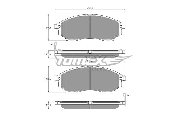 Tomex TX 19-27 Brake Pad Set, disc brake TX1927: Buy near me in Poland at 2407.PL - Good price!