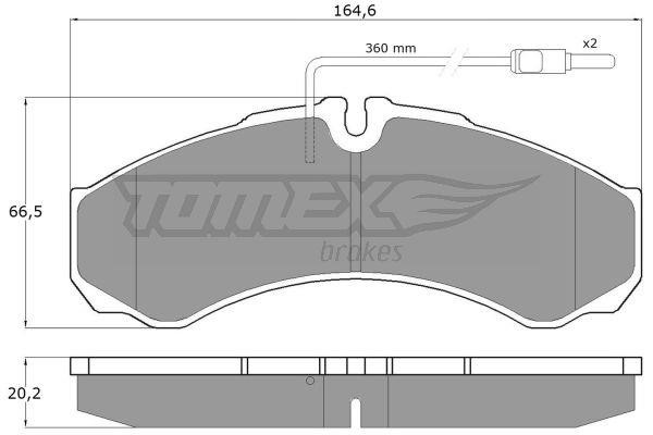 Tomex TX 11-111 Brake Pad Set, disc brake TX11111: Buy near me in Poland at 2407.PL - Good price!