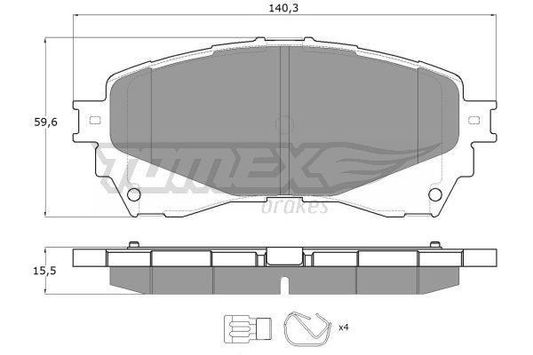 Tomex TX 17-41 Front disc brake pads, set TX1741: Buy near me in Poland at 2407.PL - Good price!