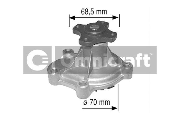 Omnicraft 2317272 Water pump 2317272: Buy near me in Poland at 2407.PL - Good price!