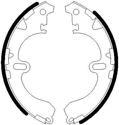 Omnicraft 2255843 Brake shoe set 2255843: Buy near me at 2407.PL in Poland at an Affordable price!