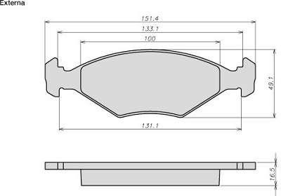 Ate 8017 Brake Pad Set, disc brake 8017: Buy near me in Poland at 2407.PL - Good price!