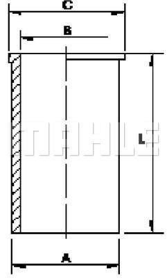 Mahle/Metal Leve C9019 Робоча втулка циліндра C9019: Приваблива ціна - Купити у Польщі на 2407.PL!