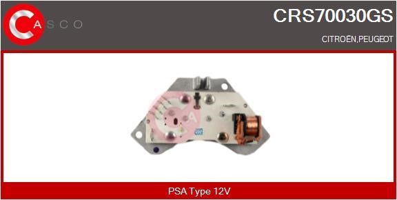 Casco CRS70030GS Резистор, компресор салону CRS70030GS: Приваблива ціна - Купити у Польщі на 2407.PL!