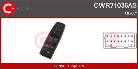 Casco CWR71036AS Window regulator button block CWR71036AS: Buy near me at 2407.PL in Poland at an Affordable price!