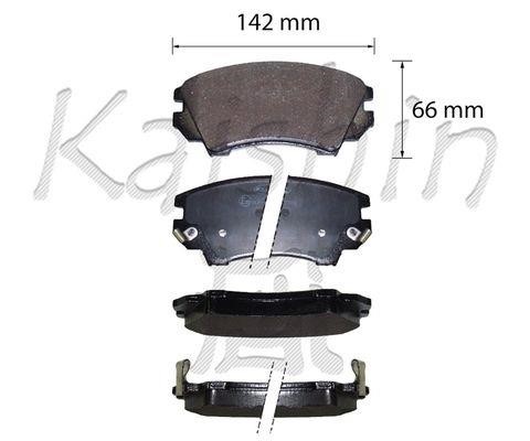 Kaishin FK10206 Тормозные колодки дисковые, комплект FK10206: Отличная цена - Купить в Польше на 2407.PL!