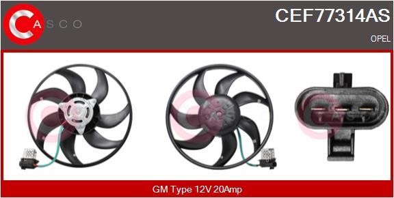 Casco CEF77314AS Hub, engine cooling fan wheel CEF77314AS: Buy near me in Poland at 2407.PL - Good price!