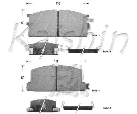 Kaishin FK4006 Brake Pad Set, disc brake FK4006: Buy near me in Poland at 2407.PL - Good price!