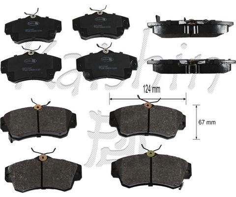 Kaishin FK10045 Тормозные колодки дисковые передние, комплект FK10045: Отличная цена - Купить в Польше на 2407.PL!