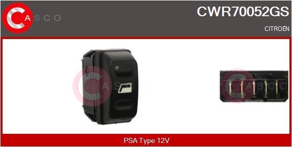 Casco CWR70052GS Power window button CWR70052GS: Buy near me in Poland at 2407.PL - Good price!