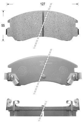 Kaishin FK7011 Brake Pad Set, disc brake FK7011: Buy near me in Poland at 2407.PL - Good price!