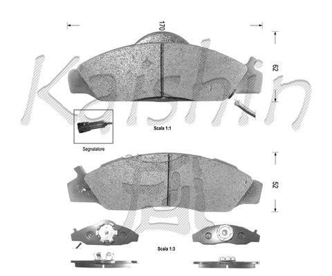 Kaishin FK10020 Brake Pad Set, disc brake FK10020: Buy near me in Poland at 2407.PL - Good price!