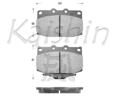Kaishin FK3077 Тормозные колодки дисковые, комплект FK3077: Отличная цена - Купить в Польше на 2407.PL!