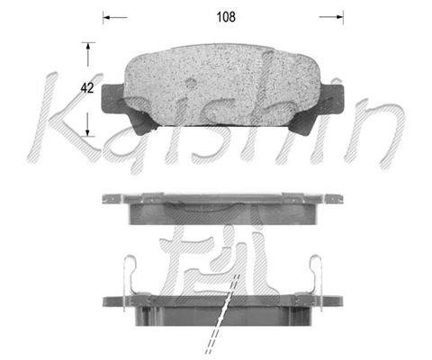 Kaishin FK7069 Brake Pad Set, disc brake FK7069: Buy near me in Poland at 2407.PL - Good price!