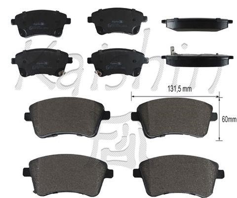 Kaishin FK10186 Front disc brake pads, set FK10186: Buy near me at 2407.PL in Poland at an Affordable price!