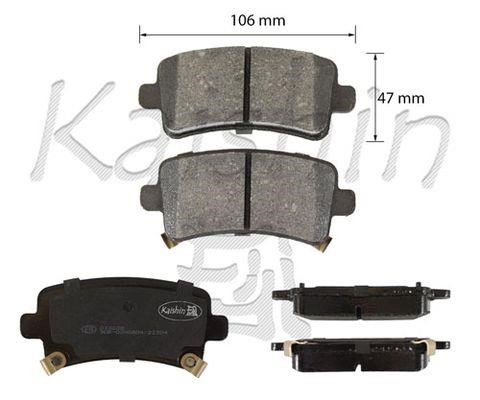 Kaishin FK10208 Brake Pad Set, disc brake FK10208: Buy near me in Poland at 2407.PL - Good price!