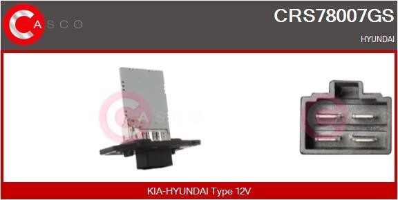 Casco CRS78007GS Сопротивление, вентилятор салона CRS78007GS: Отличная цена - Купить в Польше на 2407.PL!