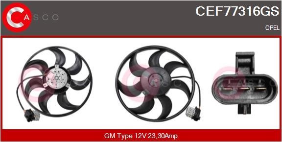 Casco CEF77316GS Вентилятор радиатора охлаждения CEF77316GS: Отличная цена - Купить в Польше на 2407.PL!