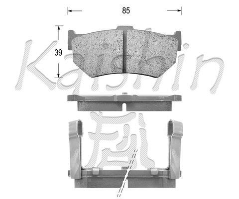 Kaishin FK5016 Тормозные колодки дисковые, комплект FK5016: Отличная цена - Купить в Польше на 2407.PL!
