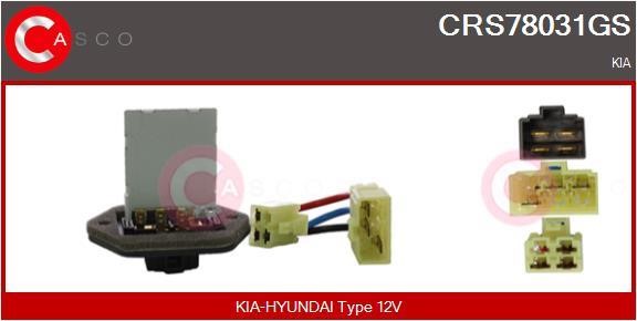 Casco CRS78031GS Resistor, interior blower CRS78031GS: Buy near me in Poland at 2407.PL - Good price!