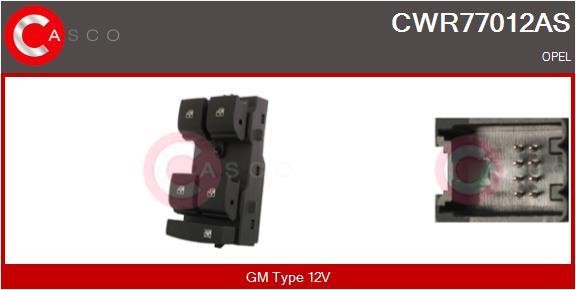 Casco CWR77012AS Window regulator button block CWR77012AS: Buy near me in Poland at 2407.PL - Good price!