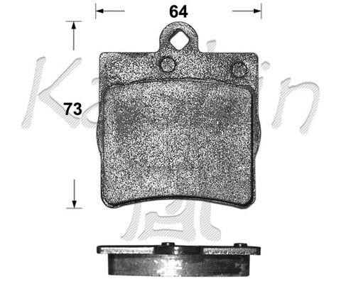 Kaishin FK10111 Тормозные колодки дисковые, комплект FK10111: Отличная цена - Купить в Польше на 2407.PL!