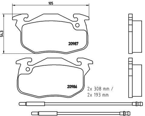 Kaishin FK20226 Brake Pad Set, disc brake FK20226: Buy near me in Poland at 2407.PL - Good price!